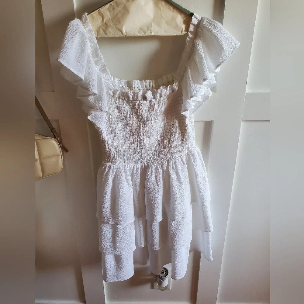 Express Ruffled Tiered Dress - Picture 4 of 5